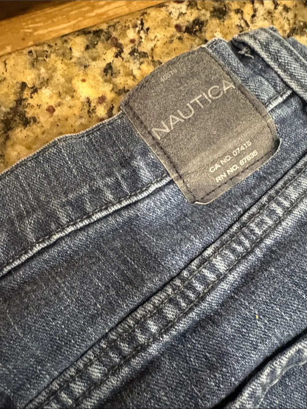 Nautica Men's 34/32 Relaxed Fit stretch Jeans Blue